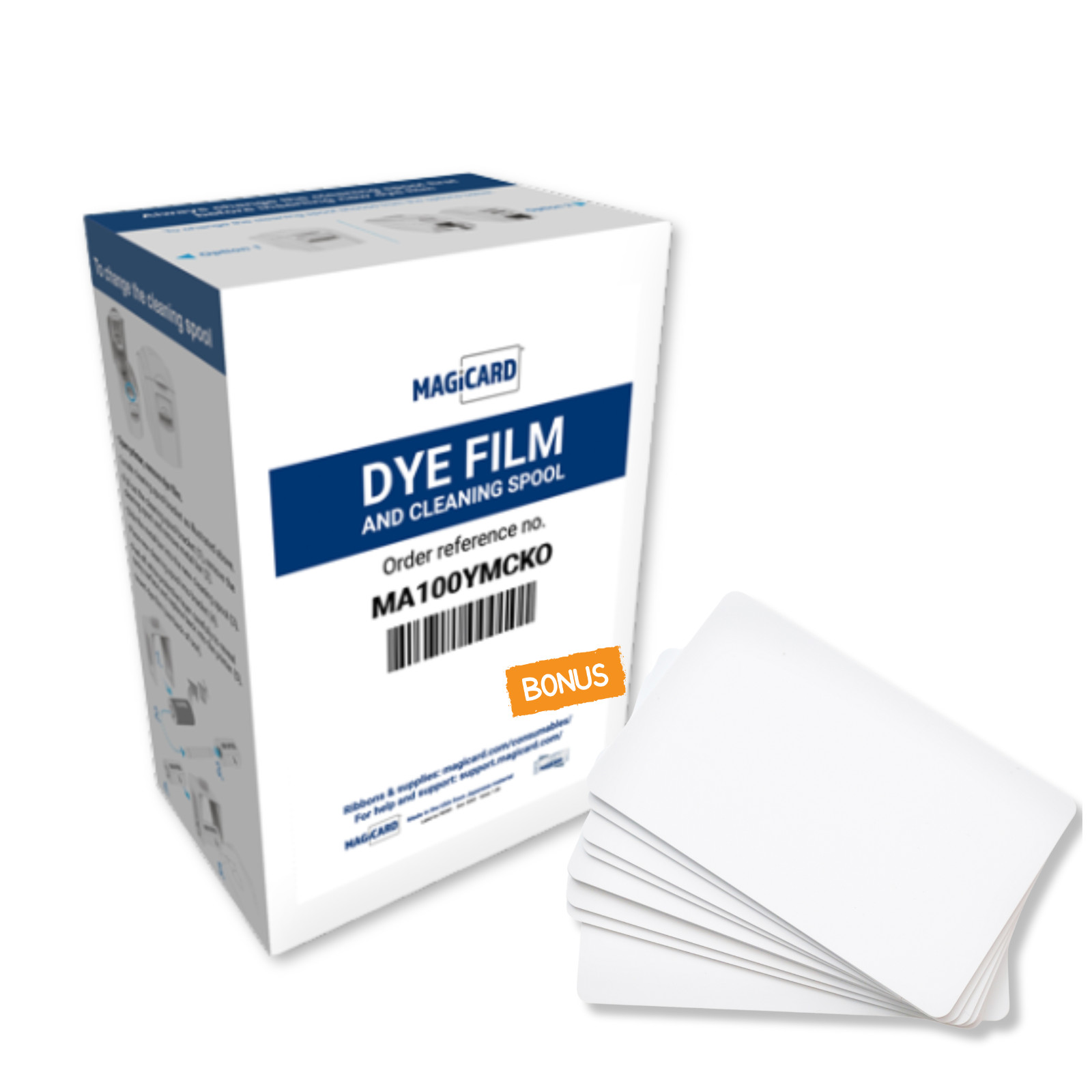 Magicard MA100YMCKO Color Ribbon 100 Prints Pronto Enduro Rio Pro + 10 ID Cards