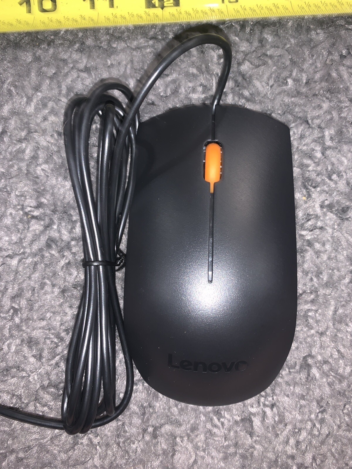 NEW -   4 QTY  Lenovo 300 Wired Ambidextrous Mouse USB - Black - GX30M39704