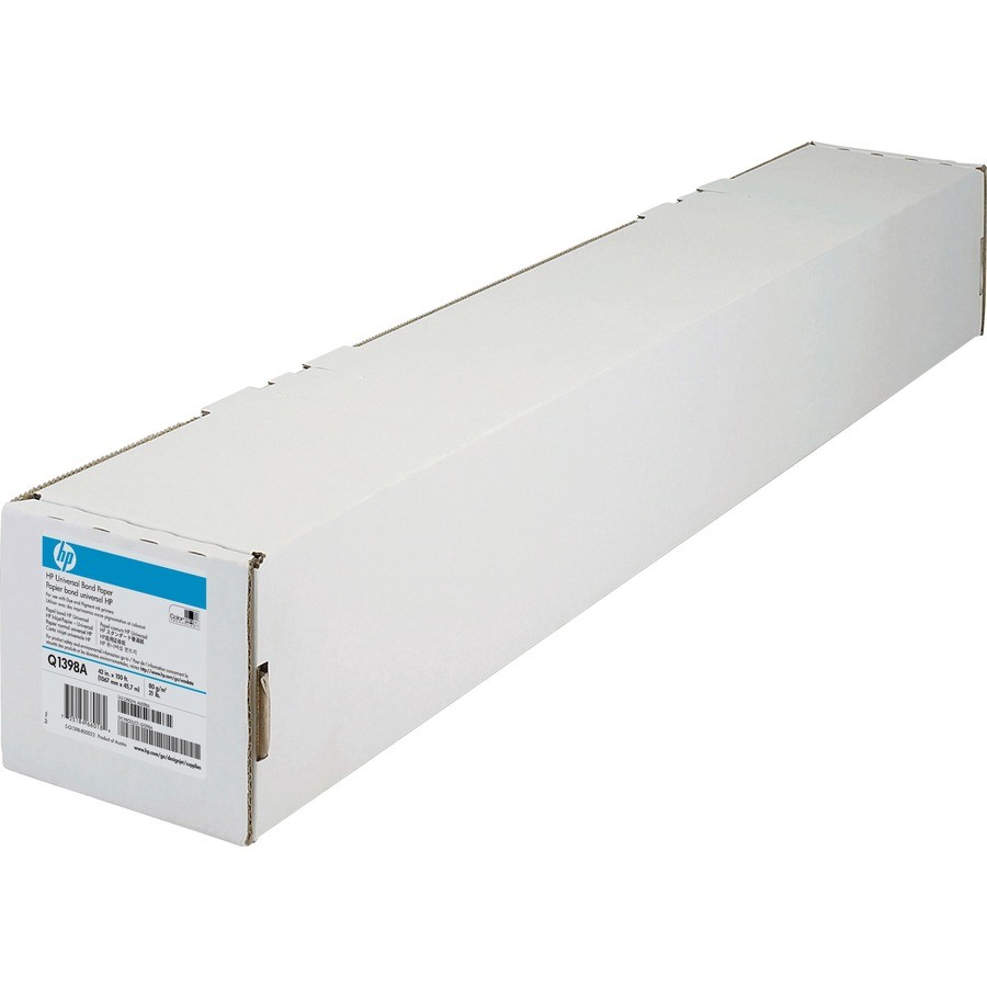 HP Universal Inkjet Print Bond Paper 42"x150 ft Matte 110 Brightenss White