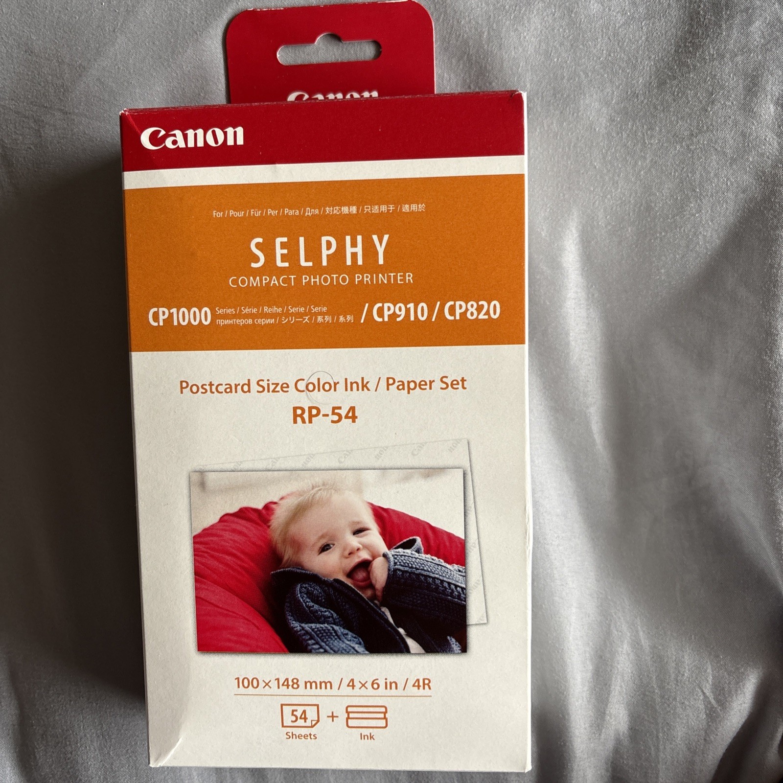 Canon RP-54 Color Ink Cassette+4R 4"x6" Paper Set (50 Sheets) (for CP1200/CP910)