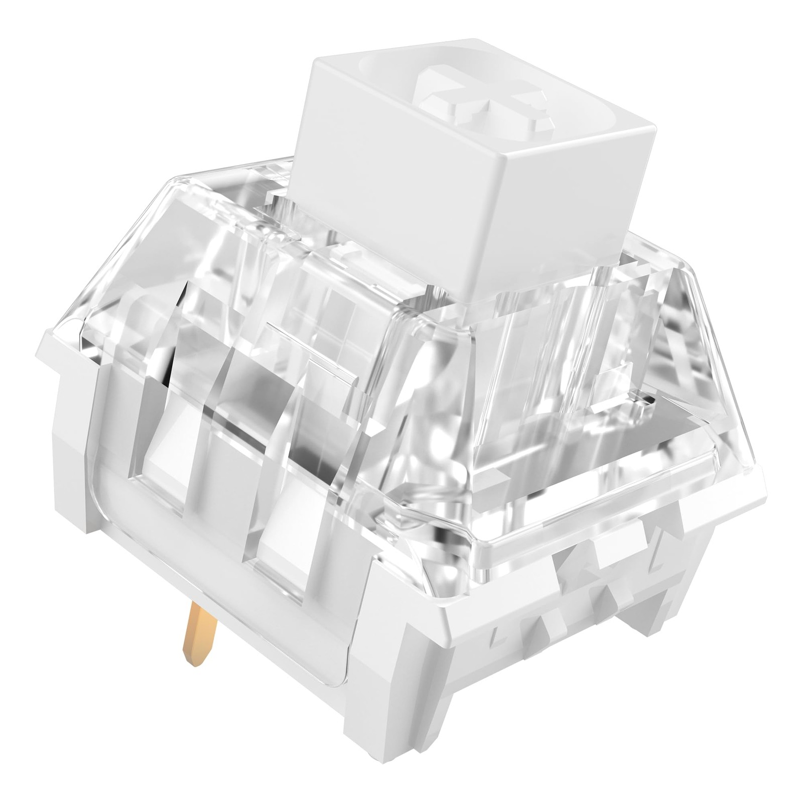 90 PCS Kailh Box White Mechanical Keyboard Switches 3Pin 45gf Clicky Speed