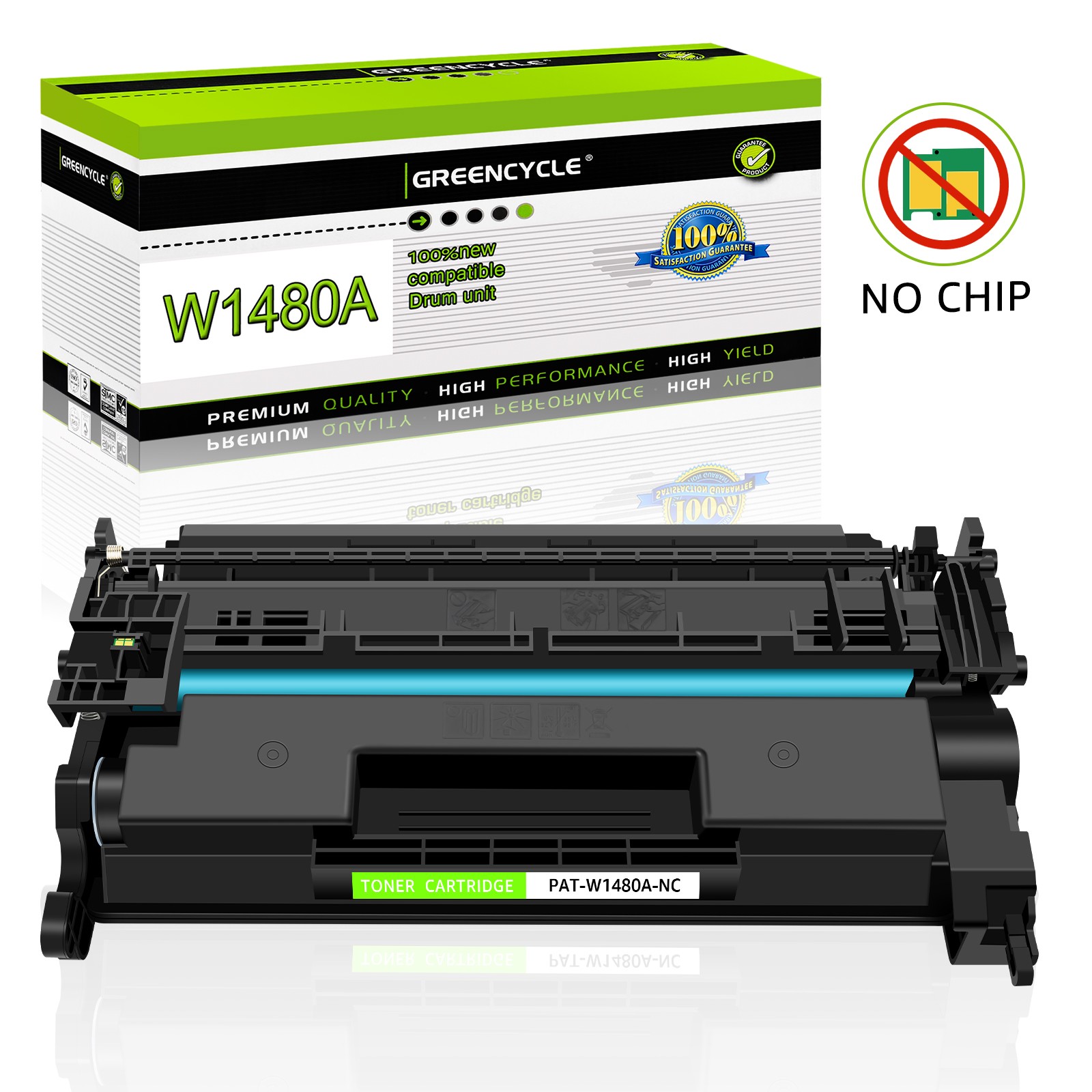 1PK 148A W1480A Toner Cartridge for HP LaserJet Pro 4001n MFP 4101fdw~NO CHIP