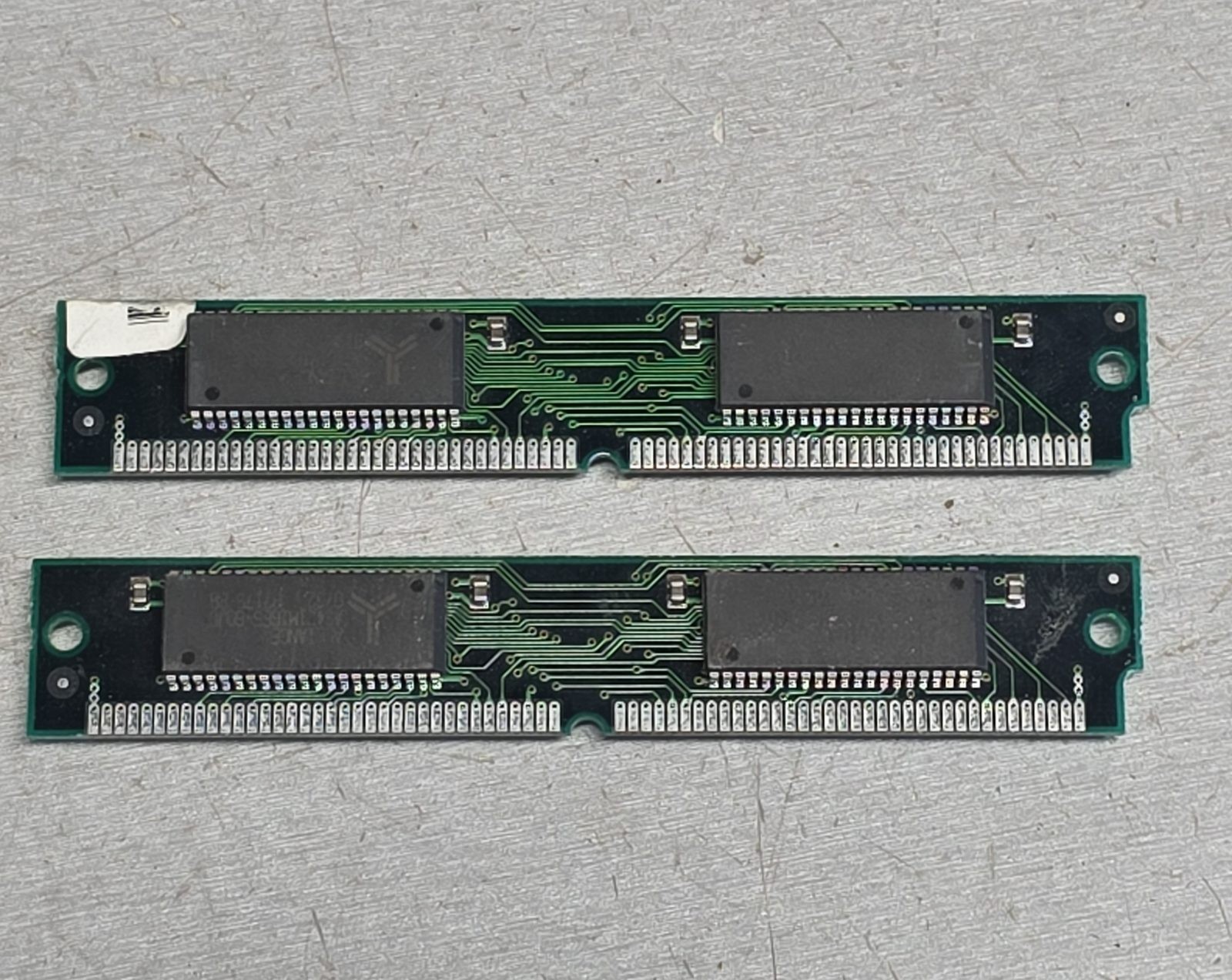 Pair of 16MB 72-pin FPM SIMM RAM Modules for Vintage PC - 2 Sticks