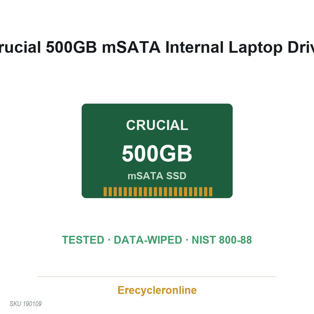 Crucial 500GB mSATA SSD CT500MX200SSD3
