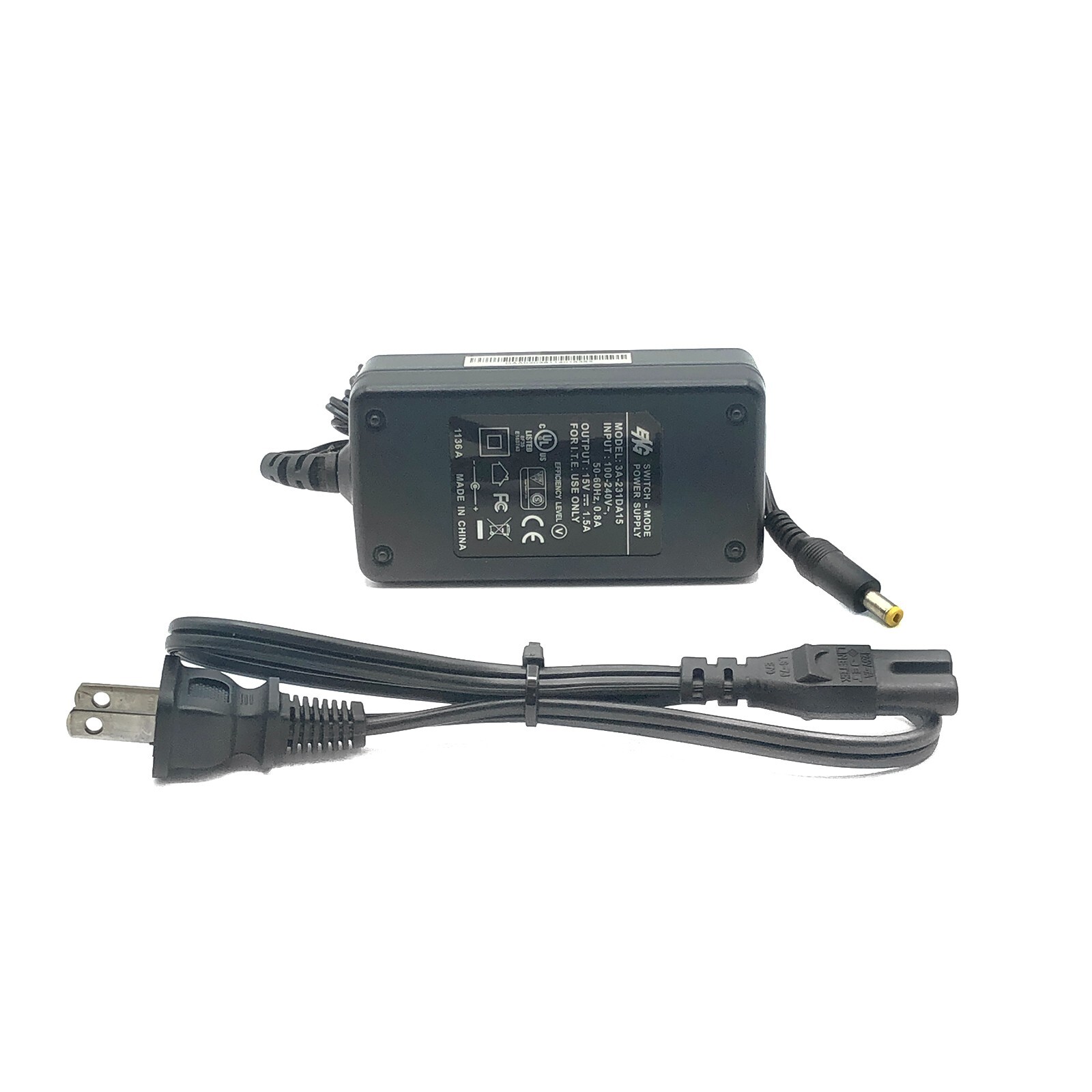 ENG Power Adapter 15V 1.5A Plug 4.8x1.7mm for THERAGUN HXD302-1501500US/ZZ
