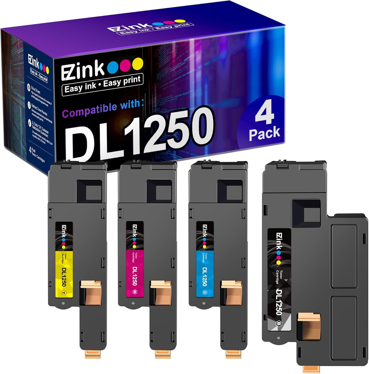 Compatible Toner Cartridge Replacement for Dell 1250 810WH C5GC3 XMX5D WM2JC to