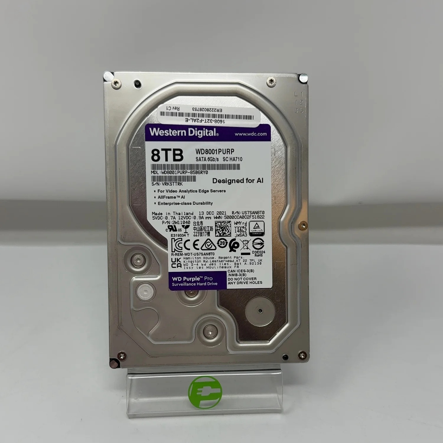 Western Digital WD 2.5" WD8001PURP 8TB SATA 6Gb/s HDD WD8001PURP-85B6RY0