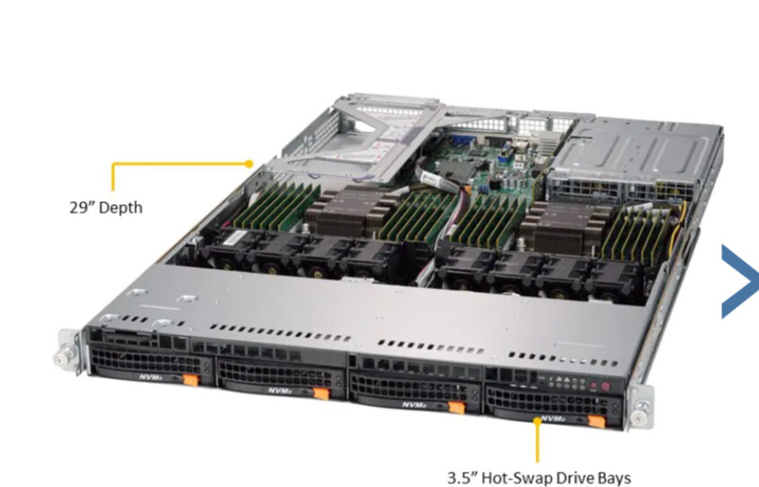 1U Supermicro Server 4x U.2 NVME SYS-6019U-TN4R4T X11DPU 2x Xeon 6130 128GB DDR4