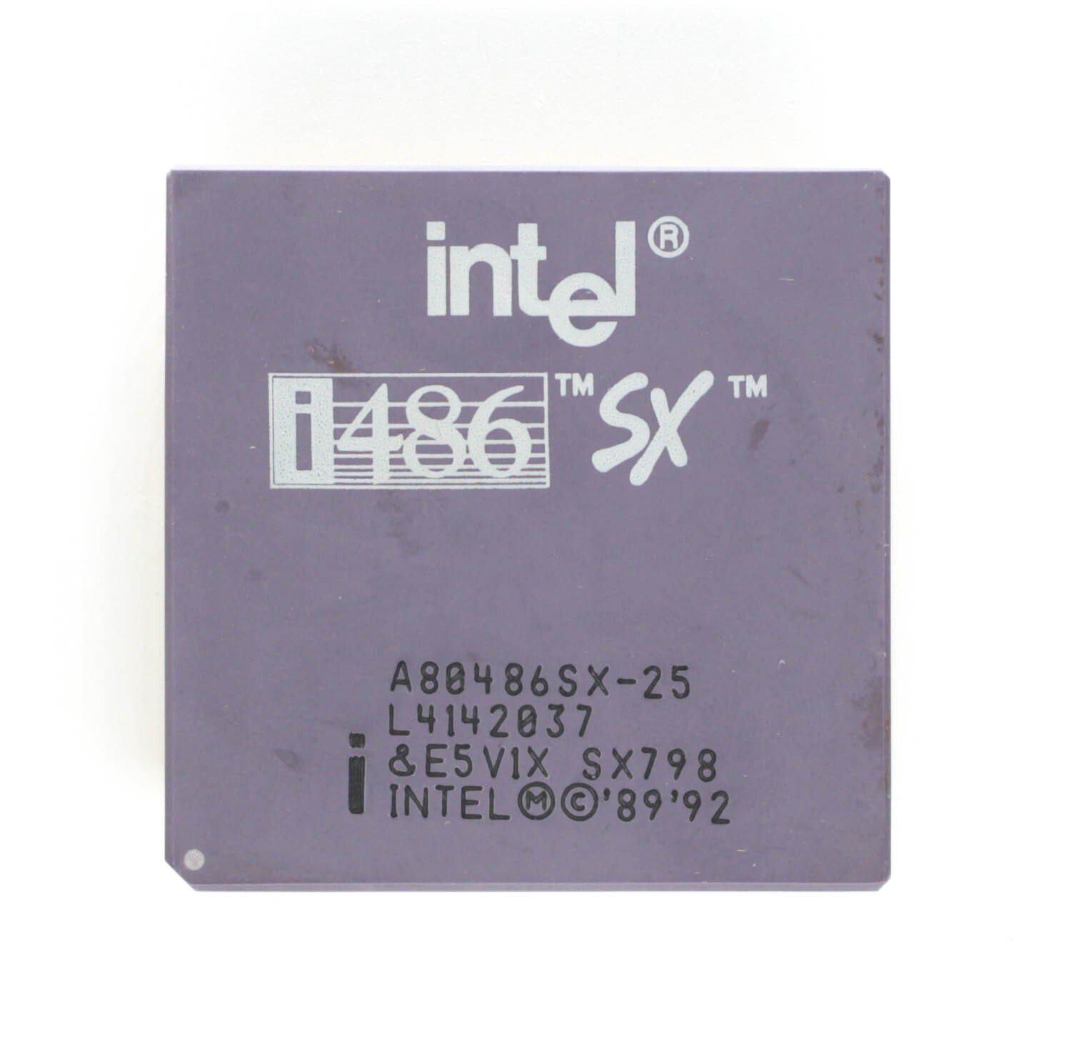 Socket 1 Processor - Intel 80486 SX-25 - SX798 - 80486 - TESTED - NO TARIFF 