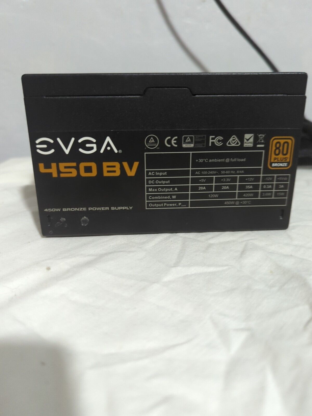 EVGA 450BV 80+ Bronze ATX Power Supply (Tested / Working)
