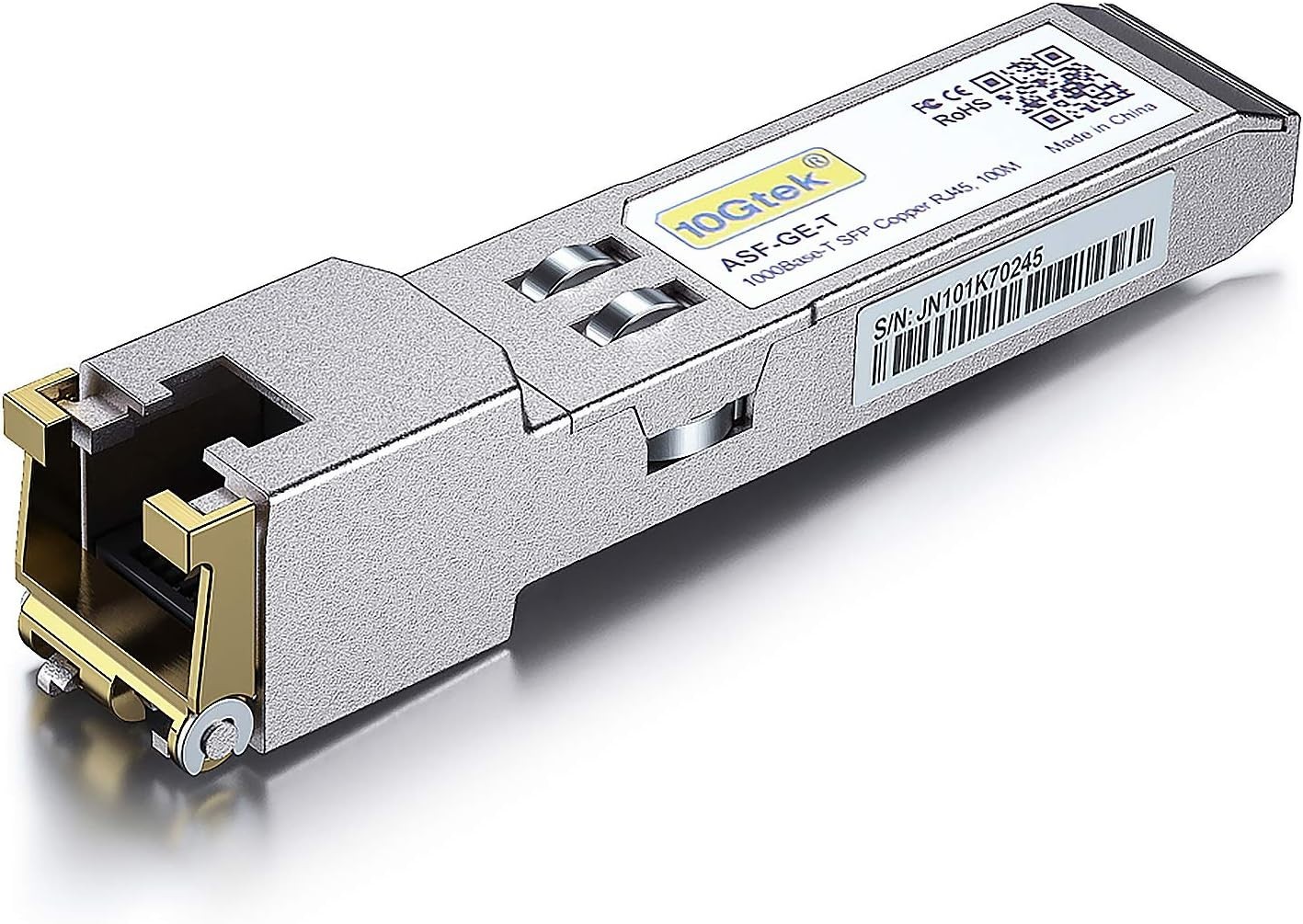 10Gtek 1.25G SFP-T, 1000BASE-T Copper SFP, SFP to RJ45 SFP Module Transceiver