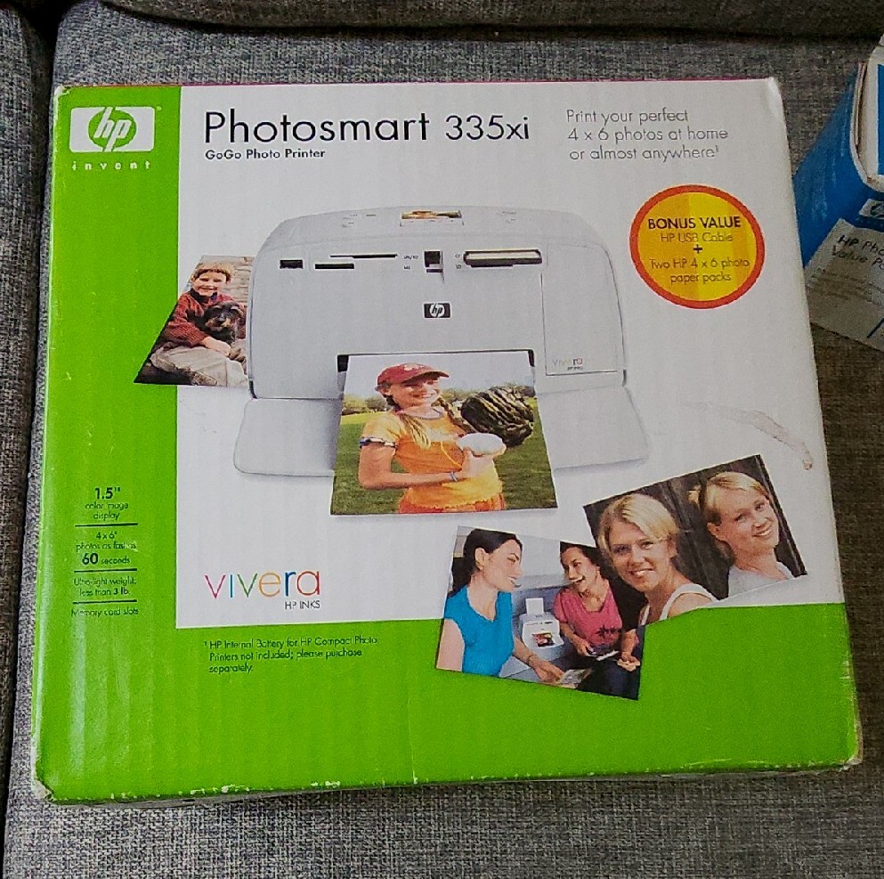 HP Photosmart 335xi Digital Photo Inkjet Printer + Bonus Value  Never Opened