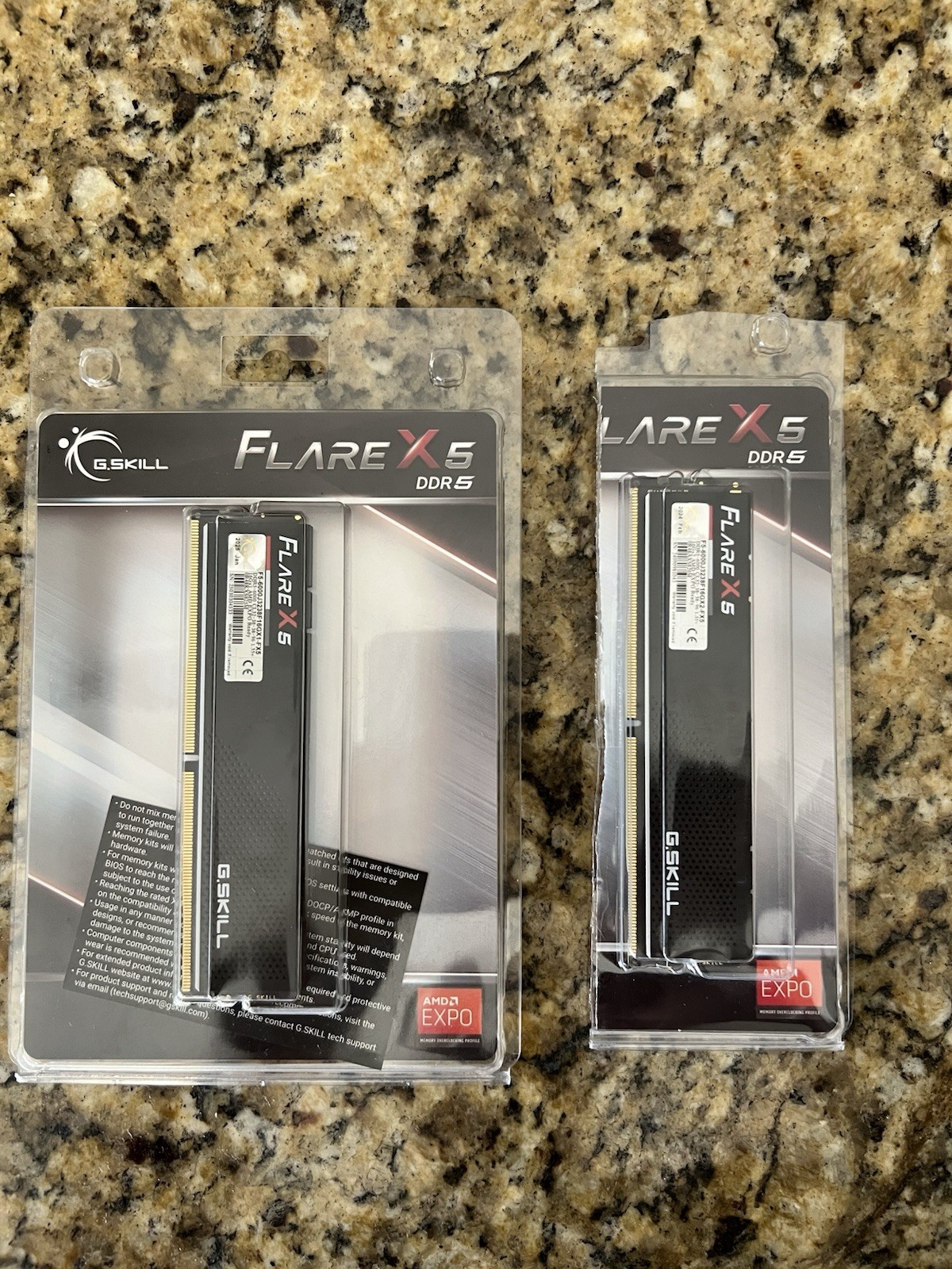 GSKILL Flare X5 32GB 2x16GB DDR5 6000 CL32 AMD EXPO UDIMM Desktop Memory