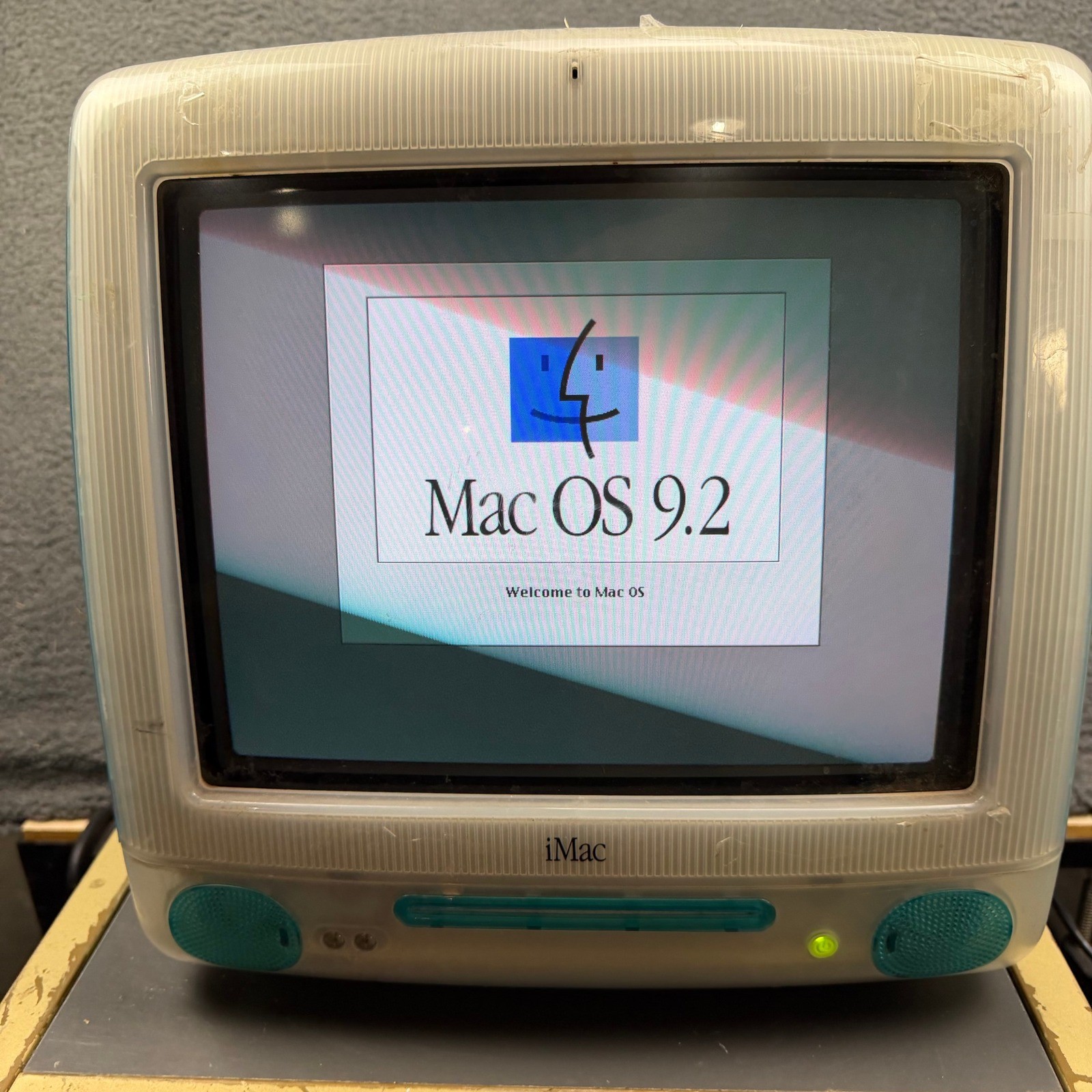 Vintage Apple iMac G3 M5521 350MHz 64MB RAM 6GB HDD Bondi Blue Computer OS 9.2