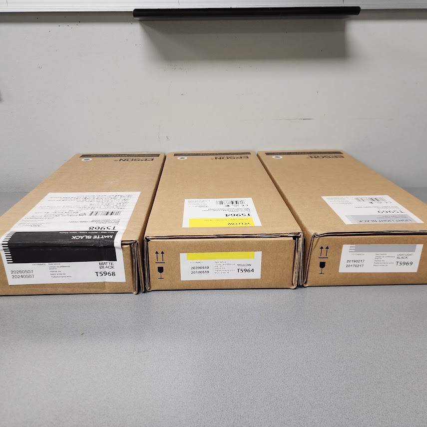 Epson T5968 Matte Black + T5964 Yellow + T5969 Light Light Black Ink 350mL