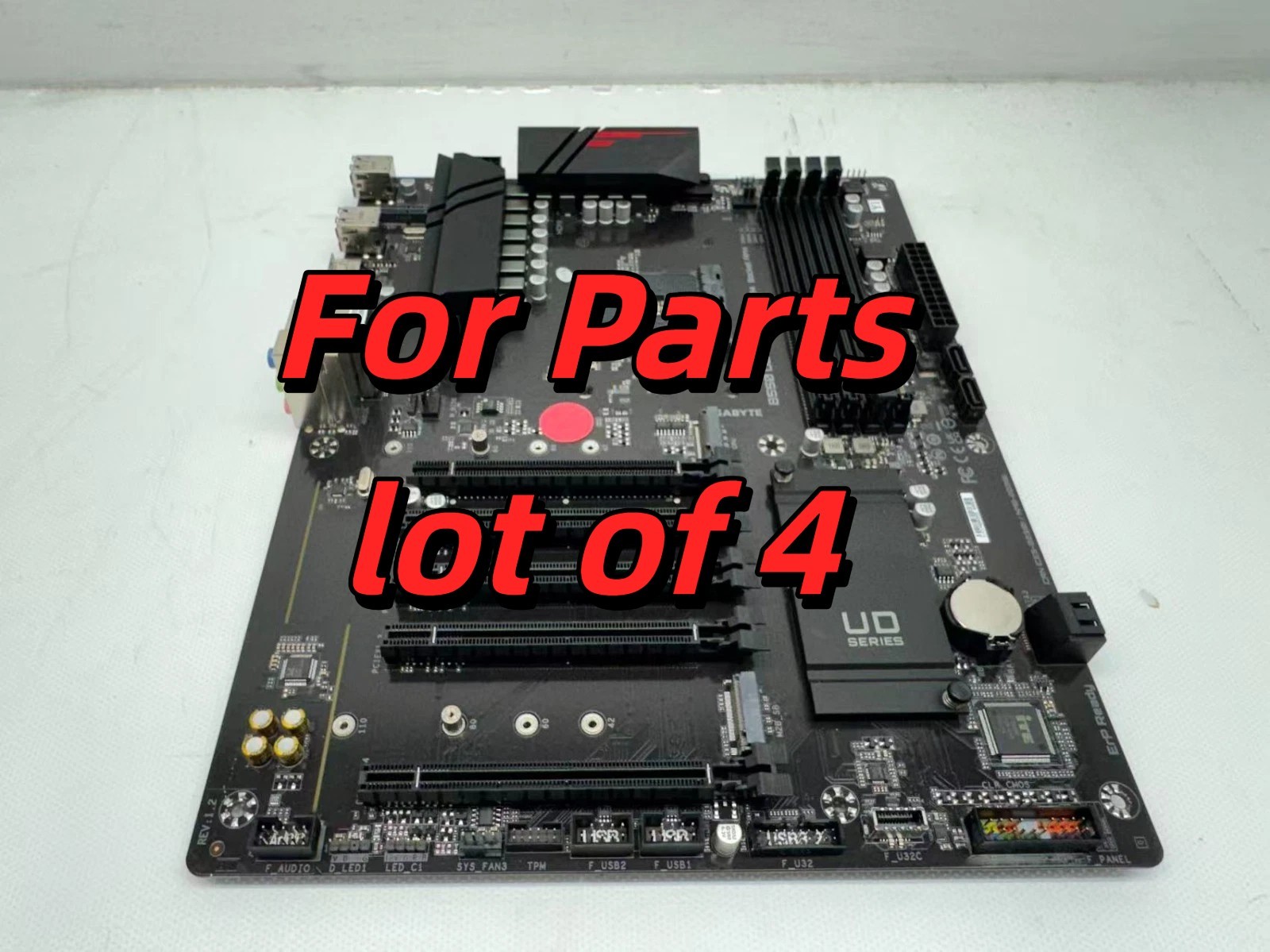 Lot of 4 *For Parts* GIGABYTE B550 UD AC ATX Motherboard AMD Socket AM4 No WIFI