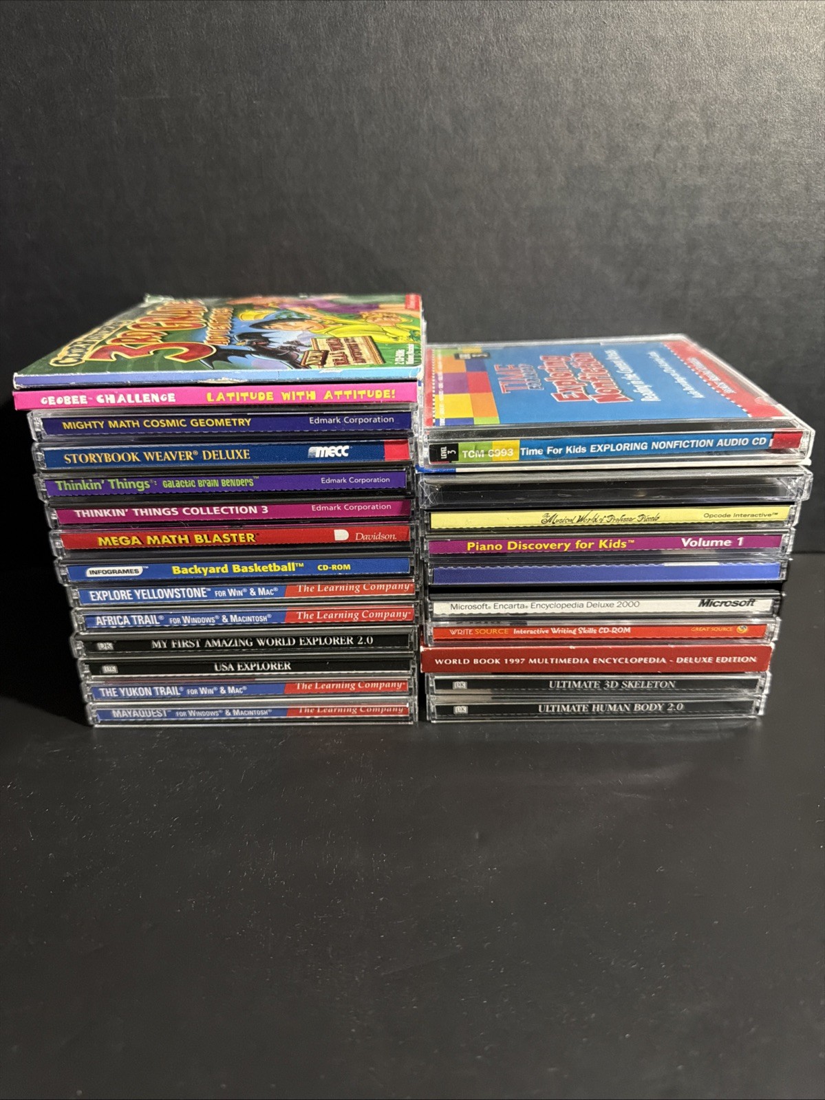 Vintage Lot 90s Kids PC Games & Edutainment Software CD-ROMs Windows ~ Tested