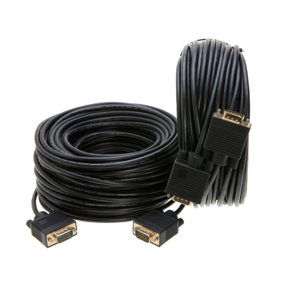 2-Pack-100FT SVGA M/M 15 Pin Cable TV Video Projector PC Monitor HD Display Cord