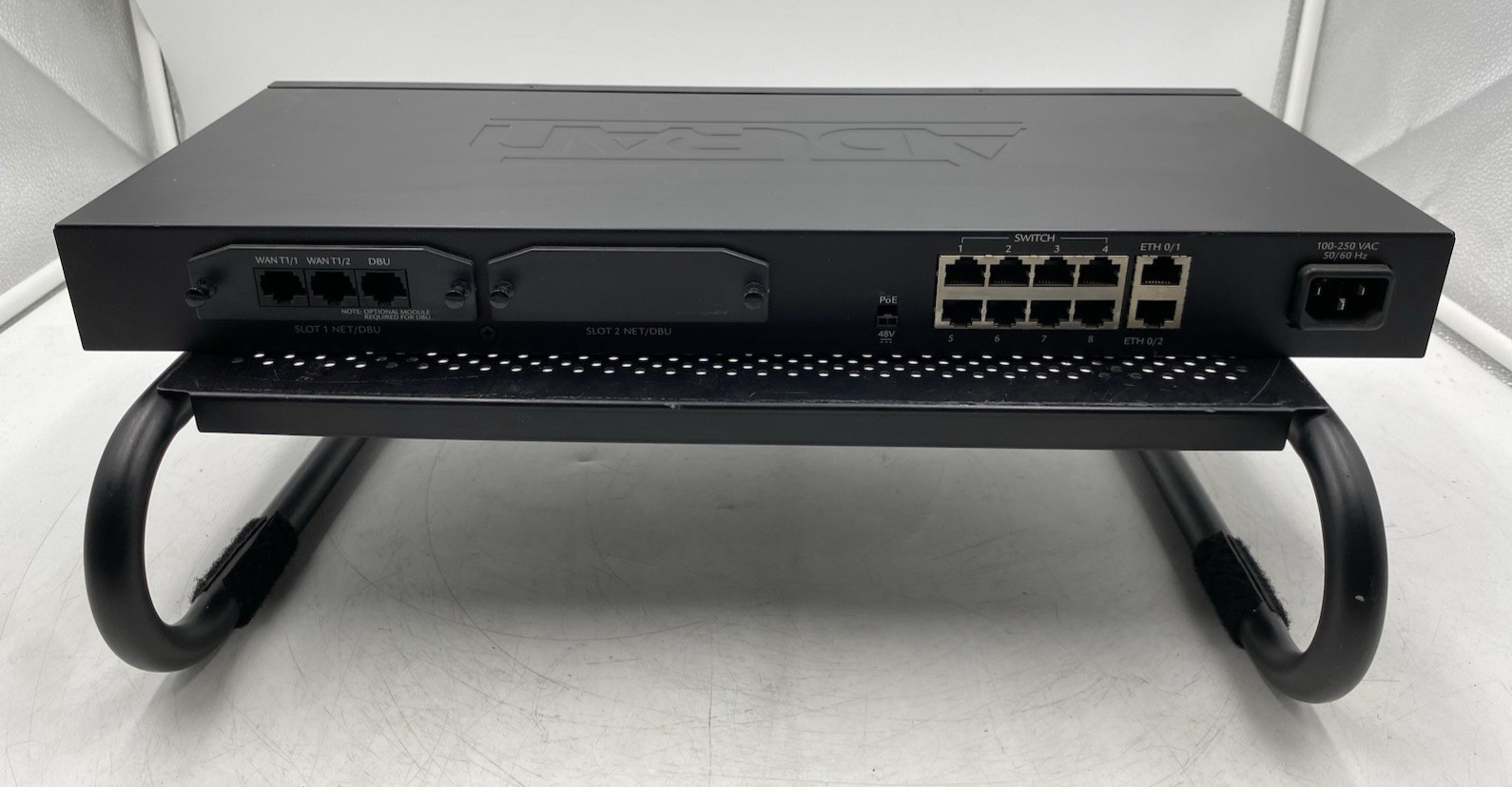Adtran Netvanta 3458 1200824G1 Modular Black Router Switch w/ WAN/DBU Module