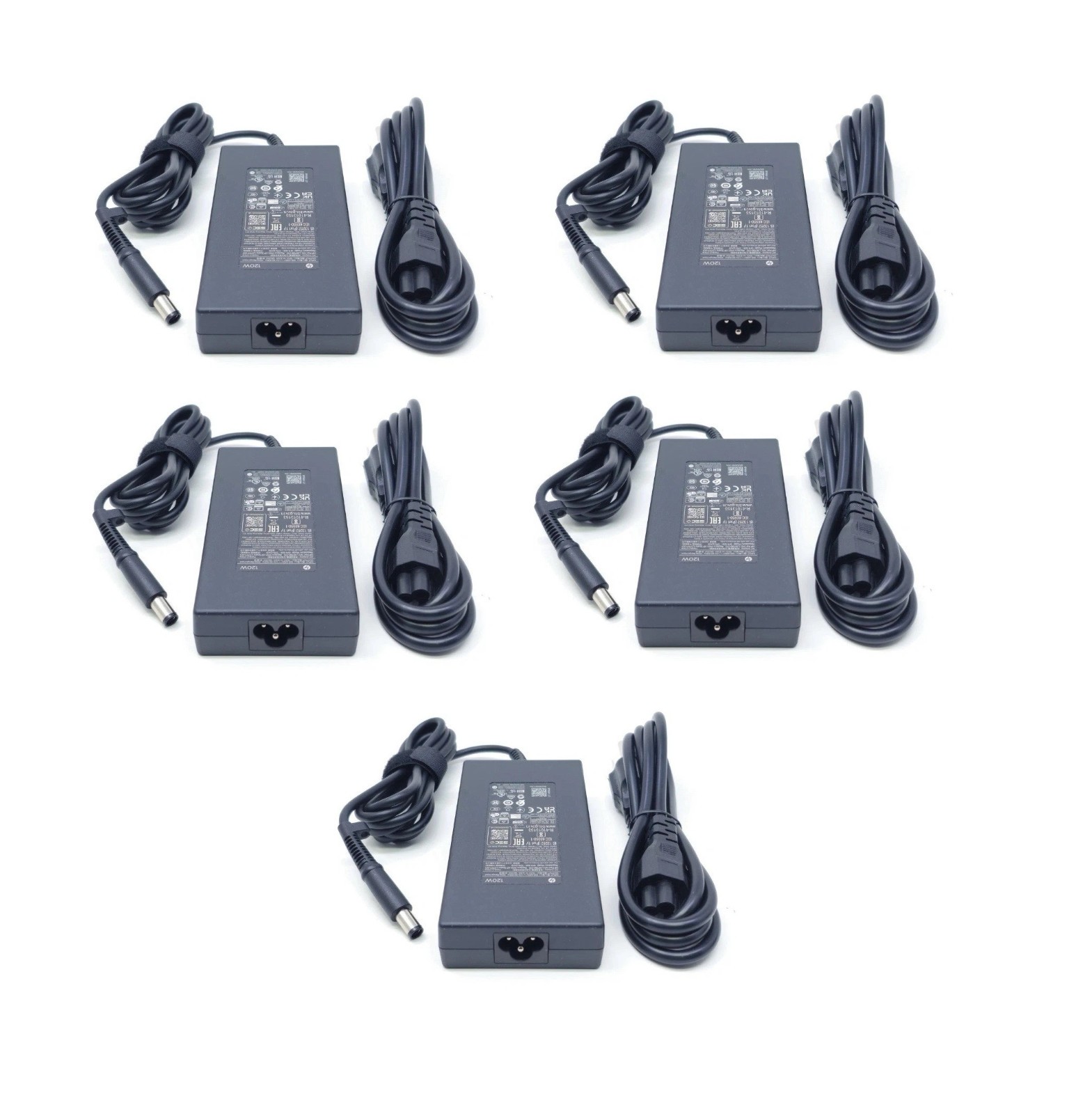 5pc HP 120W Slim 7.4mm AC Adapter for Envy Pavilion 906329-001 730982-012 Power