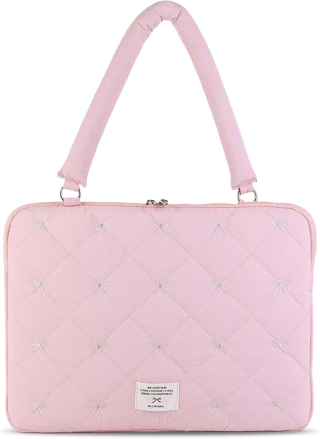 Cute Bow Laptop Case Coquette 13-15 Inch Puffy Laptop Sleeve for MacBook