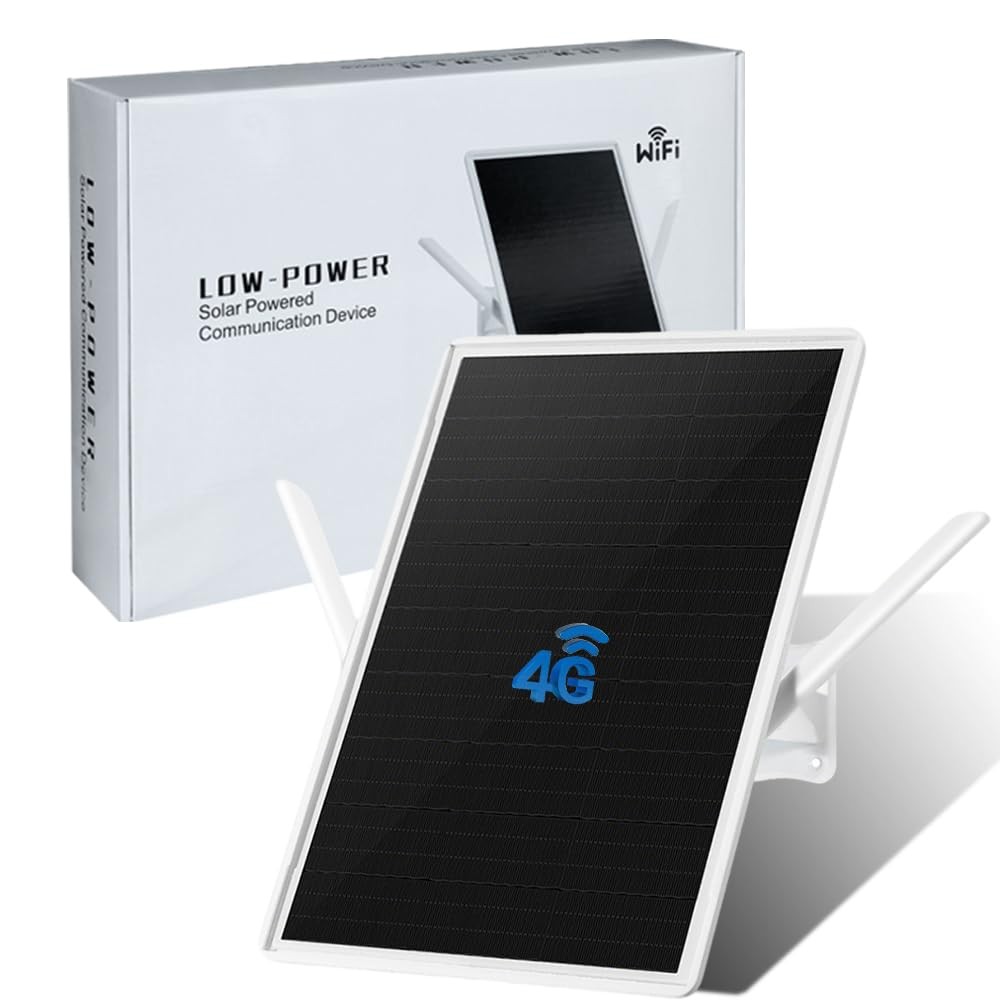 Solar 4G LTE Outdoor Modem Router 150ft Wi-Fi 2.4GHz 150Mbps 2 Antennas