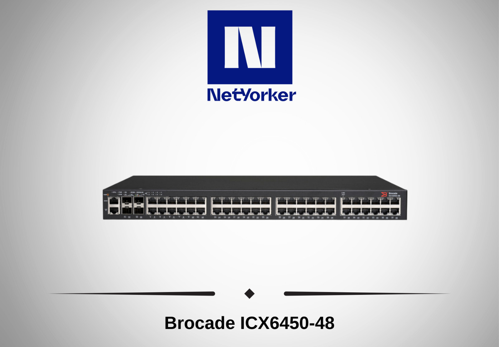 Brocade ICX6450-48 48x1Gbe Ethernet Switch -Same Day Shipping