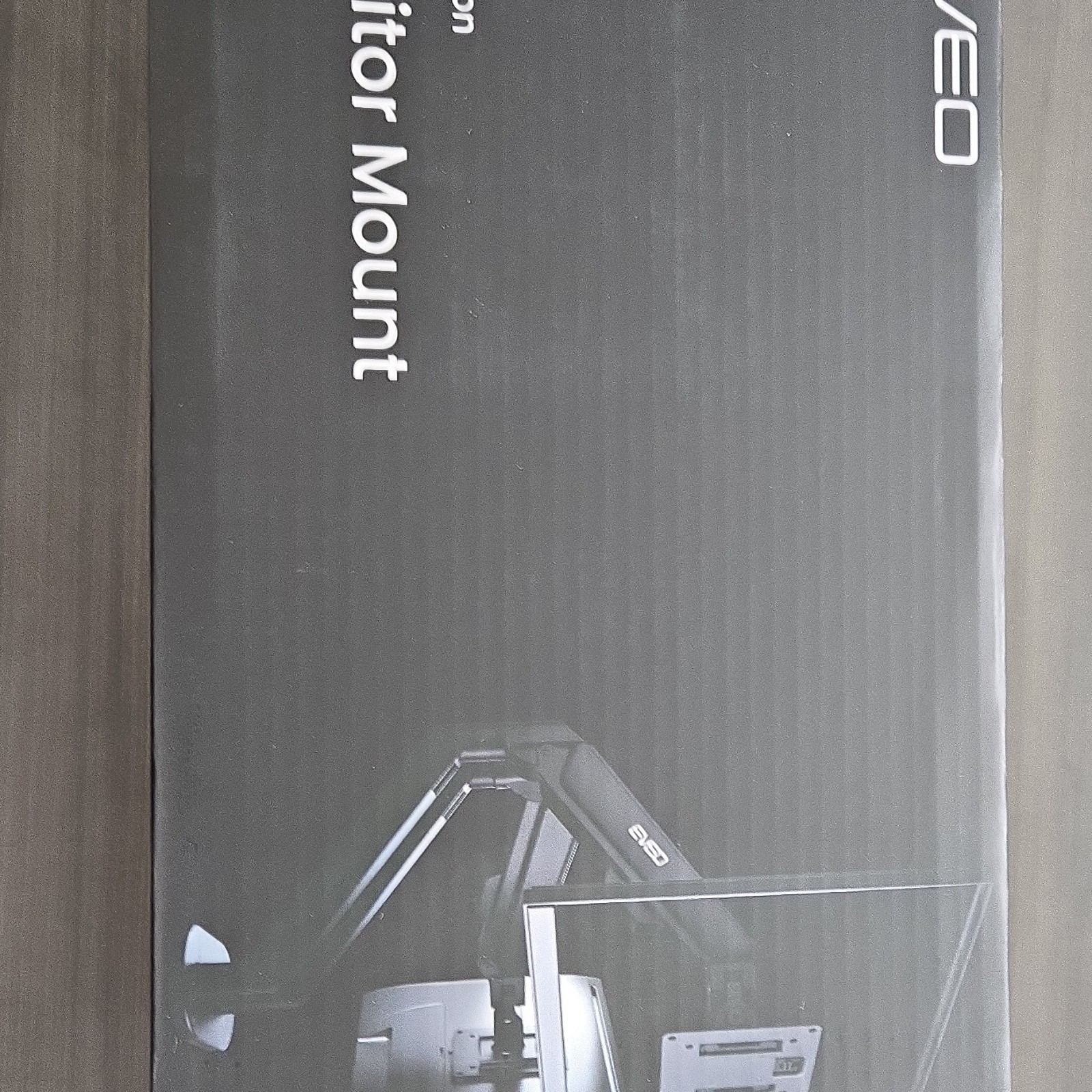 EVEO Dual Monitor Desk Mount Black, Tilt & Rotate, Up to 32", VESA