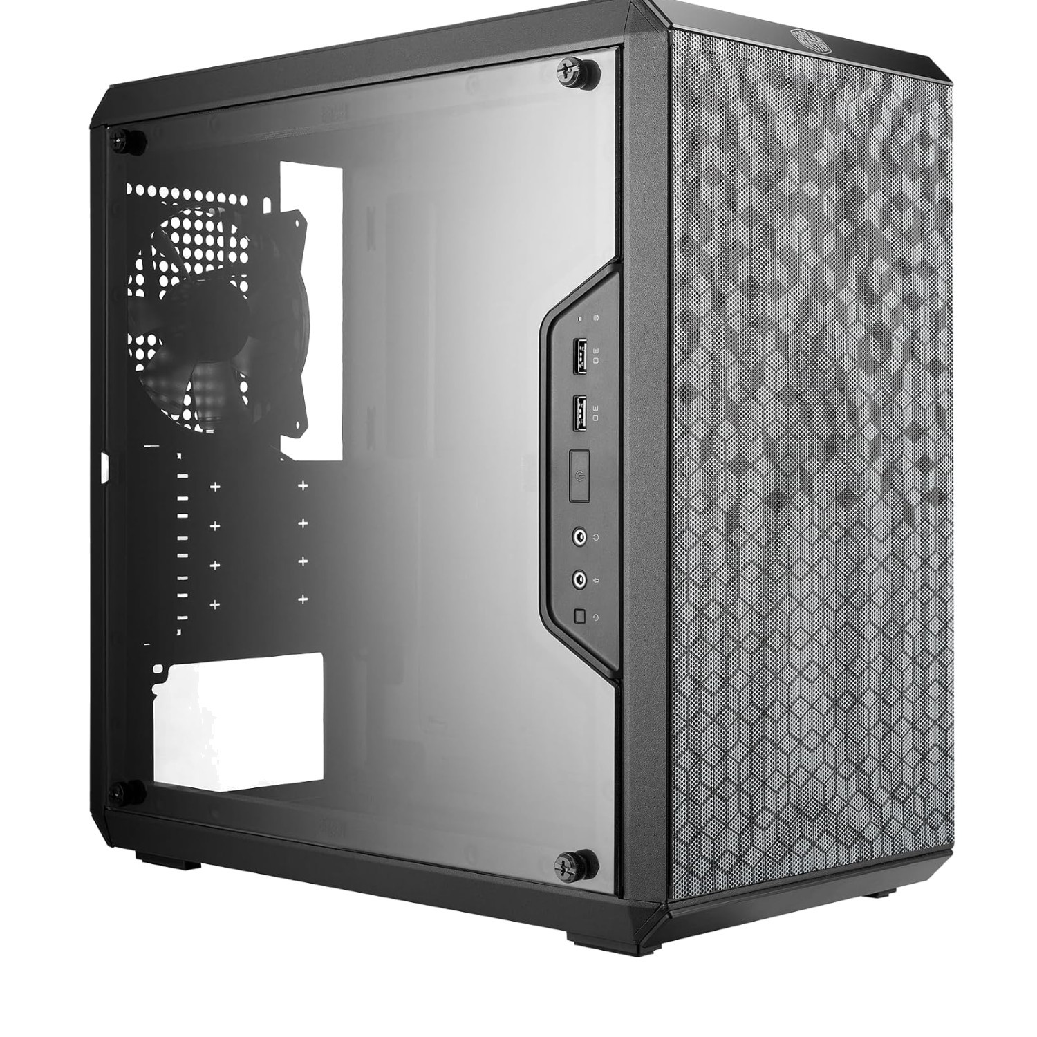 Q300L V1 Micro-ATX PC Case, High Airflow, Transparent Panel