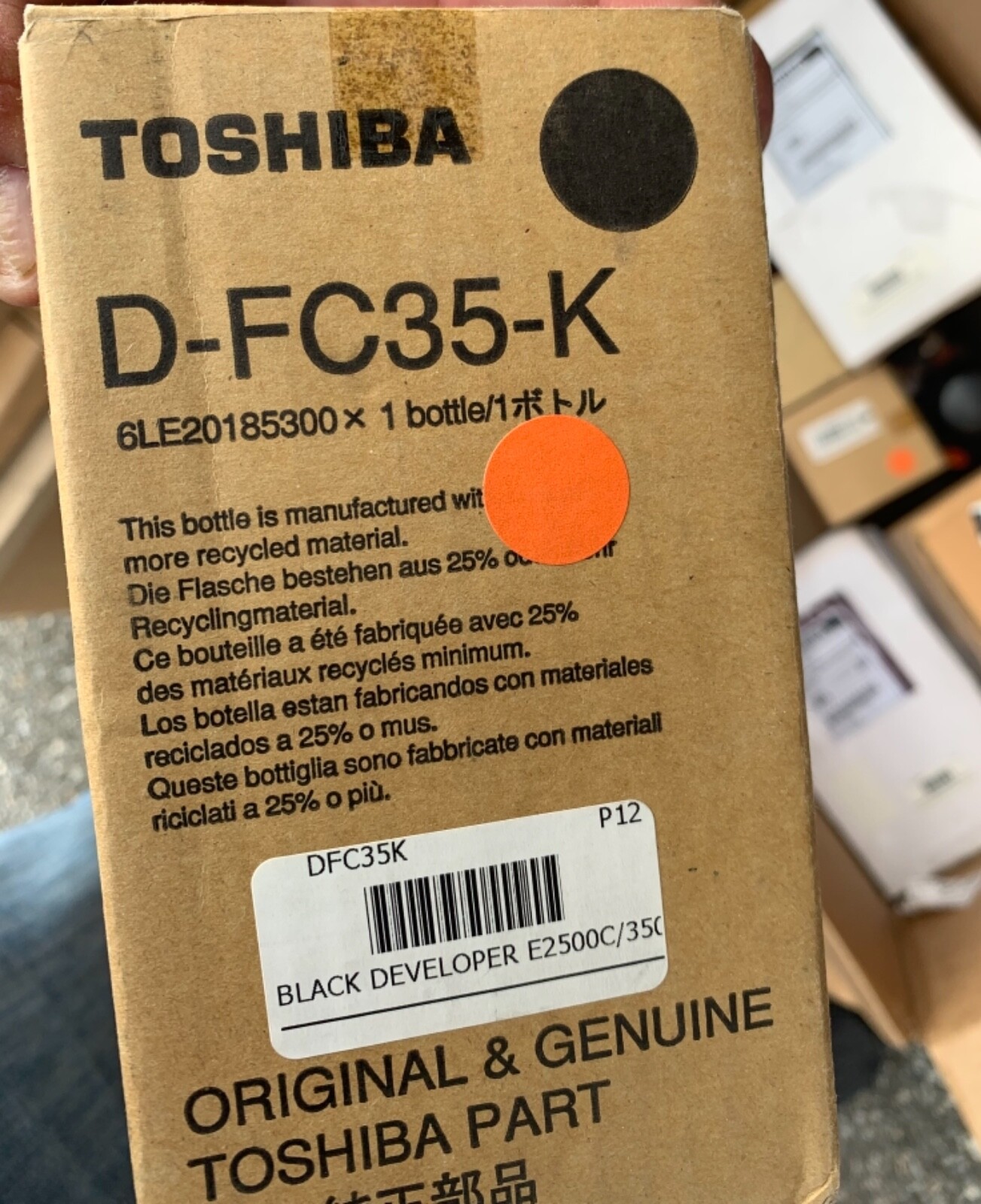 Toshiba D-FC35-K (DFC35K) Black Developer Toshiba E Studio 2500C  6LE37639300