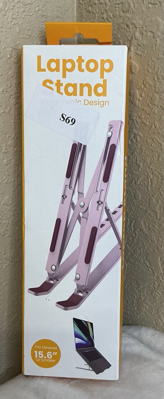 Vivitar Ergonomic Laptop Stand, Light Pink , NEW
