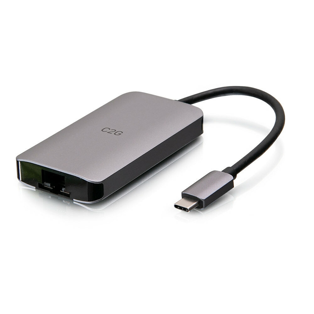 USB-C® 4-in-1 Mini Dock with HDMI®, USB-A, Ethernet, & USB-C Power Delivery-C2G