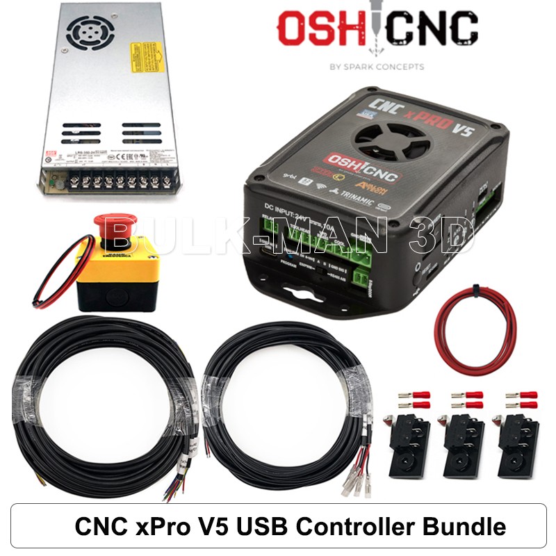 xPROV5 GRBL NVUM Mach3 4 Axis Controller Bundle for CNC Engraver Machine 