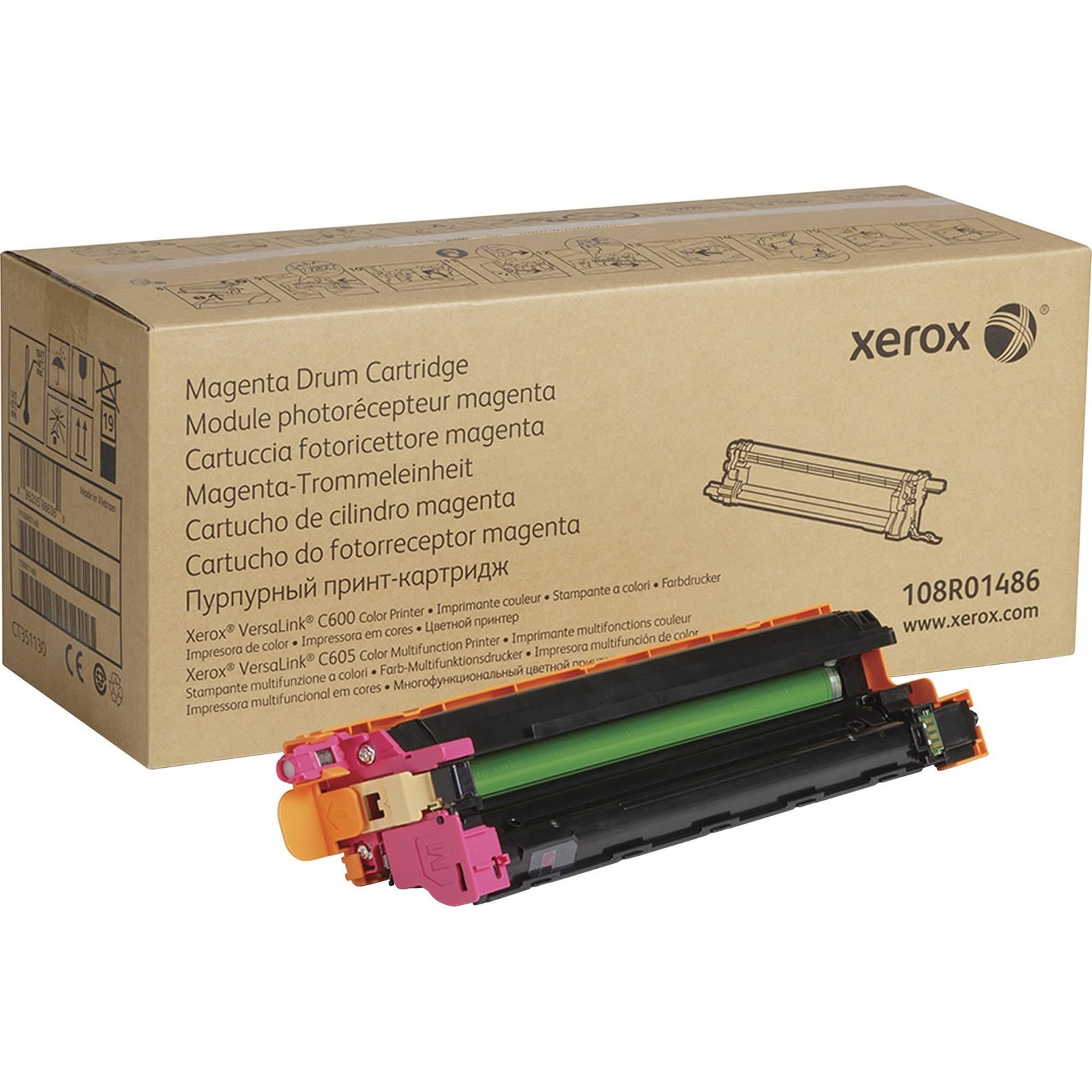 Genuine Xerox 108R01486 Magenta Drum. New Sealed Box, We Ship Fast