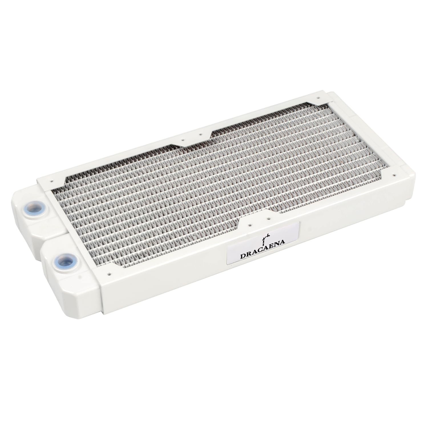 Dracaena.io 240mm Copper Water Cooling Radiator 29mm 2 G1/4 Ports White