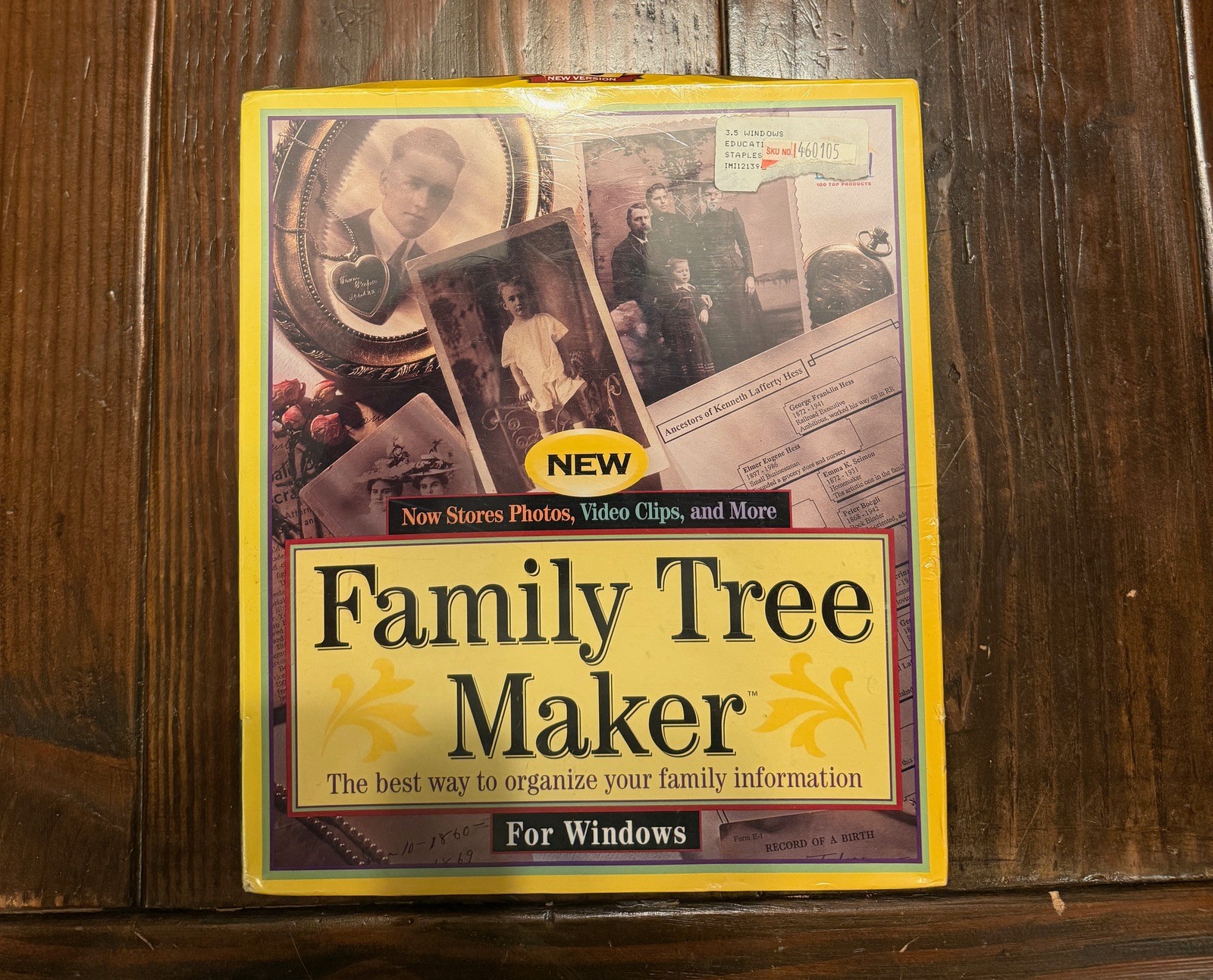 NEW Vintage Family Tree Maker 2.0 Windows 3.5" Floppy Discs SEALED