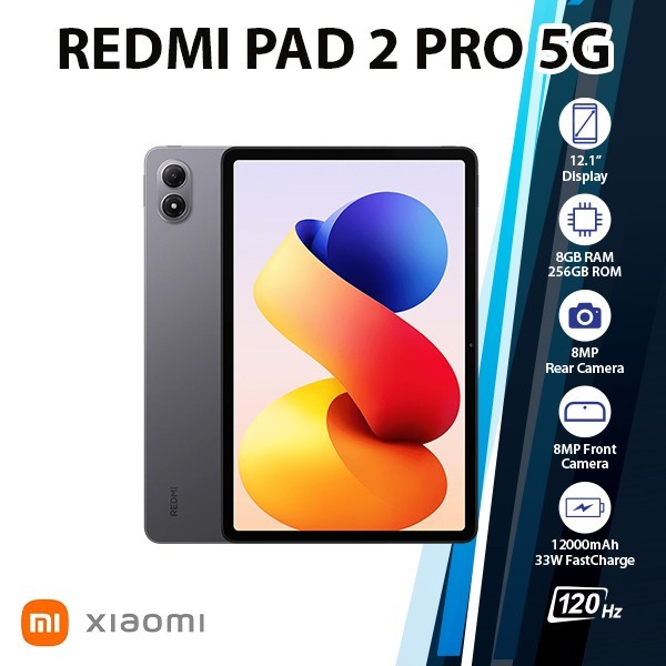 (Wi-Fi+5G)Xiaomi Redmi Pad 2 Pro 5G Android PC Tablet (8GB+256GB/GREY/Octa Core)