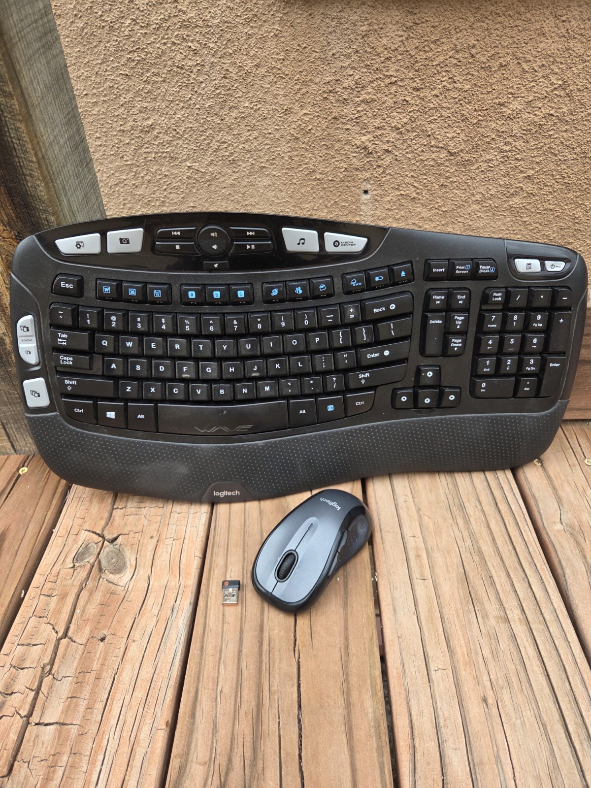 Logitech Mk550 Combo - K350 Wave Wireless Keyboard & M510 Mouse W/Dongle Tested