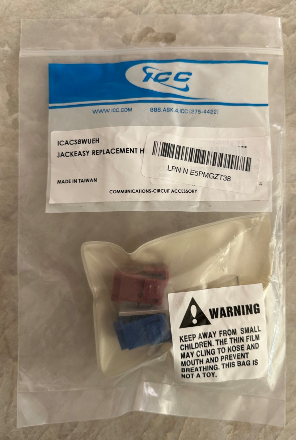 ICC JackEasy Replacement Head for EZ and HD (icacs8wueh)