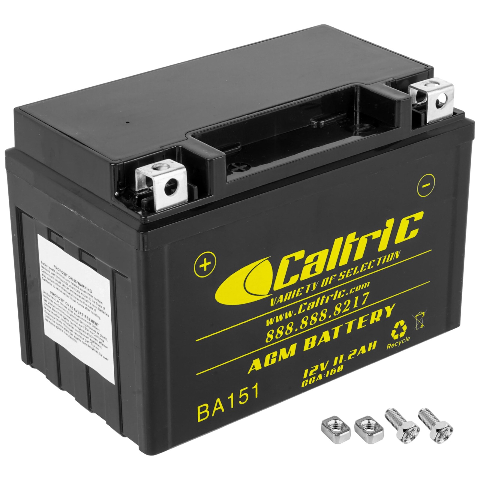 Caltric AGM Battery for Honda Vt750C2B Shadow Phantom 750 2010-2025