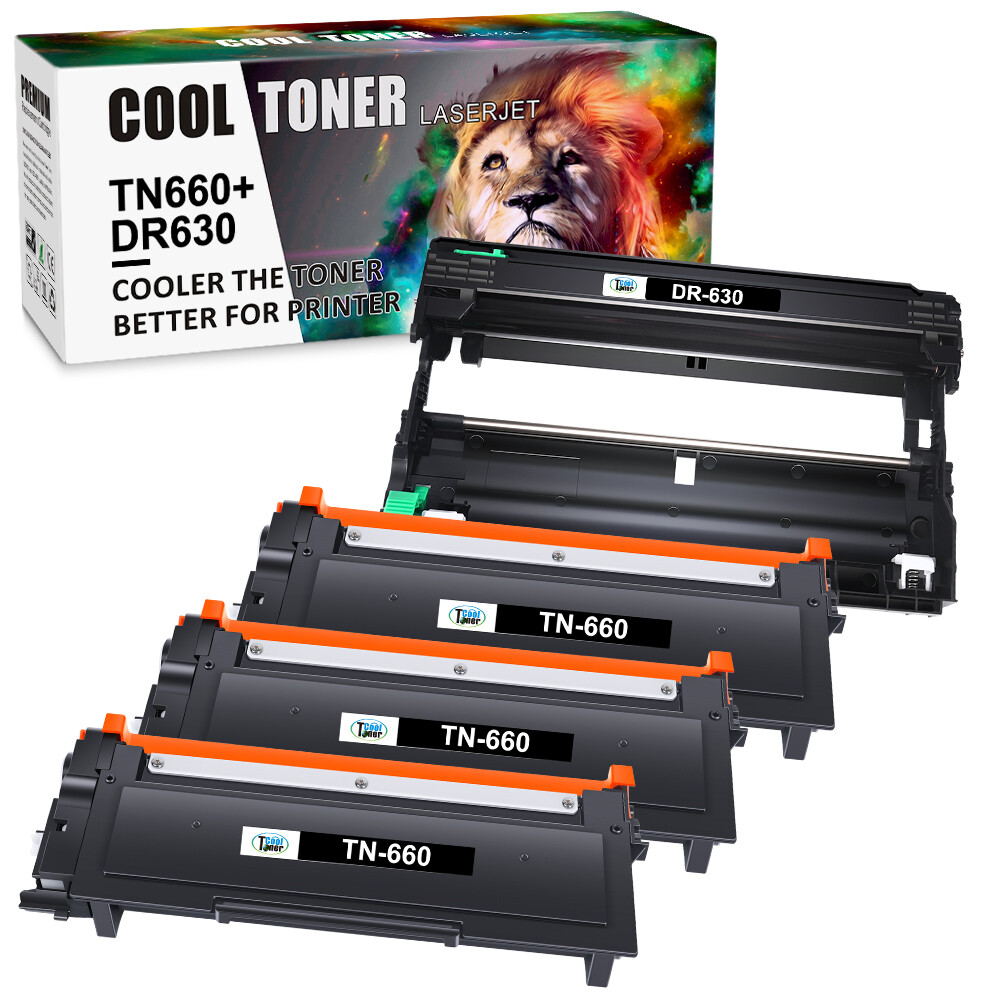 TN660 Toner Cartridges DR630 Drum for Brother TN-630 MFC-L2700DW HL-L2300D LOT