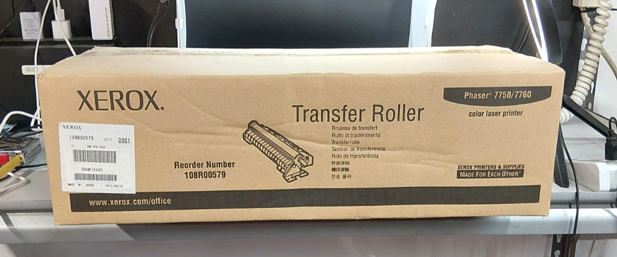 Genuine Xerox 108R00579 Original Phaser 7750 7760 Transfer Roller OEM  