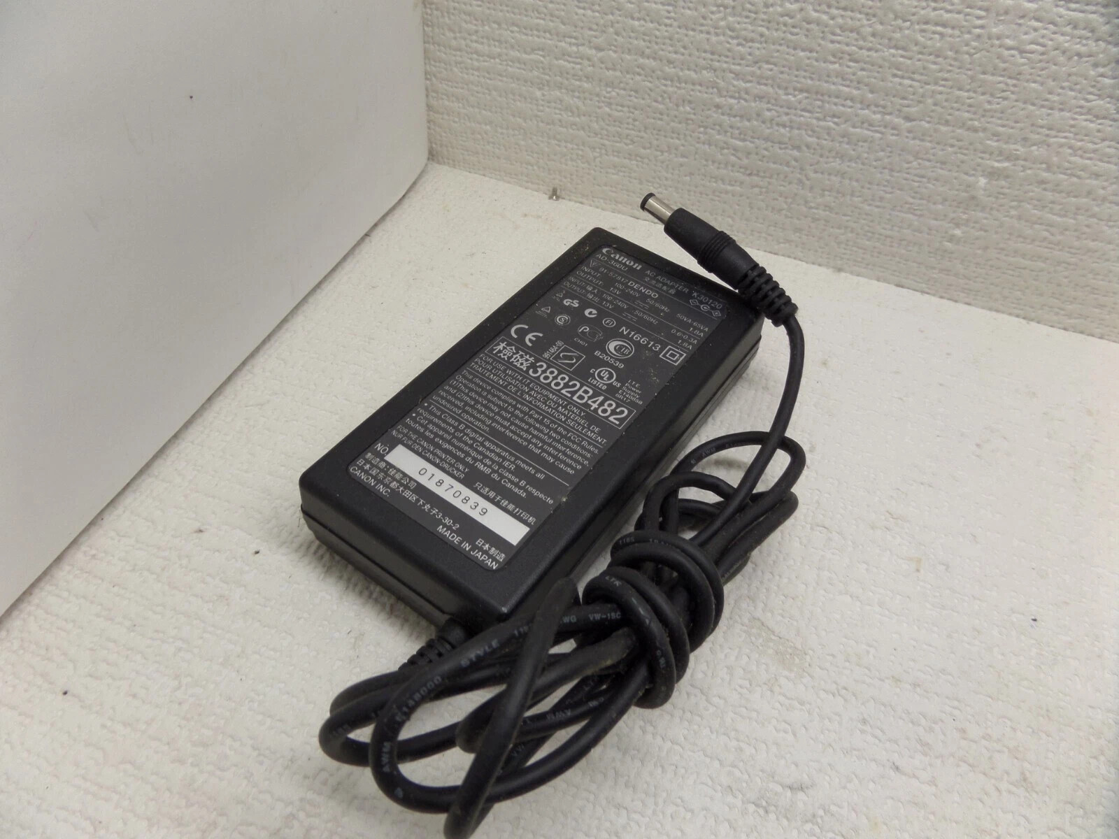 Genuine Canon AC Adapter K30120 PA-V16 13V 1.8A Used Working - QTY AVAILABLE mw