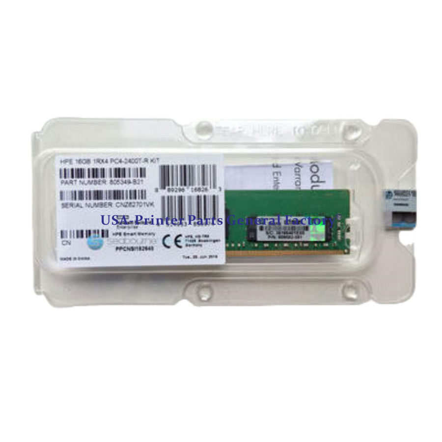 Fits For 836220-B21 809081-081 846740-001 HP 16GB 2RX4 DDR4 PC4-2400T Memory