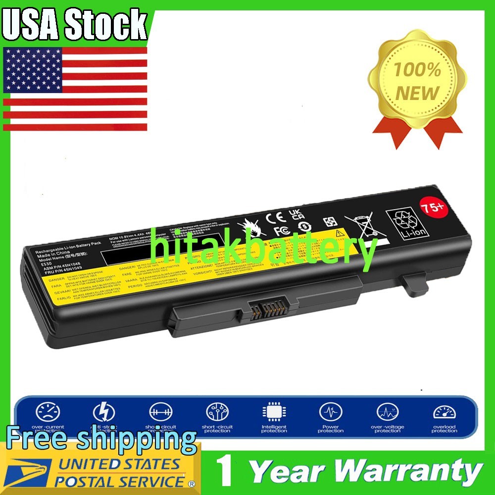 Battery for Lenovo Thinkpad Battery 75+ (6 Cell) - 0A36311 45N1048 45N1049 USA