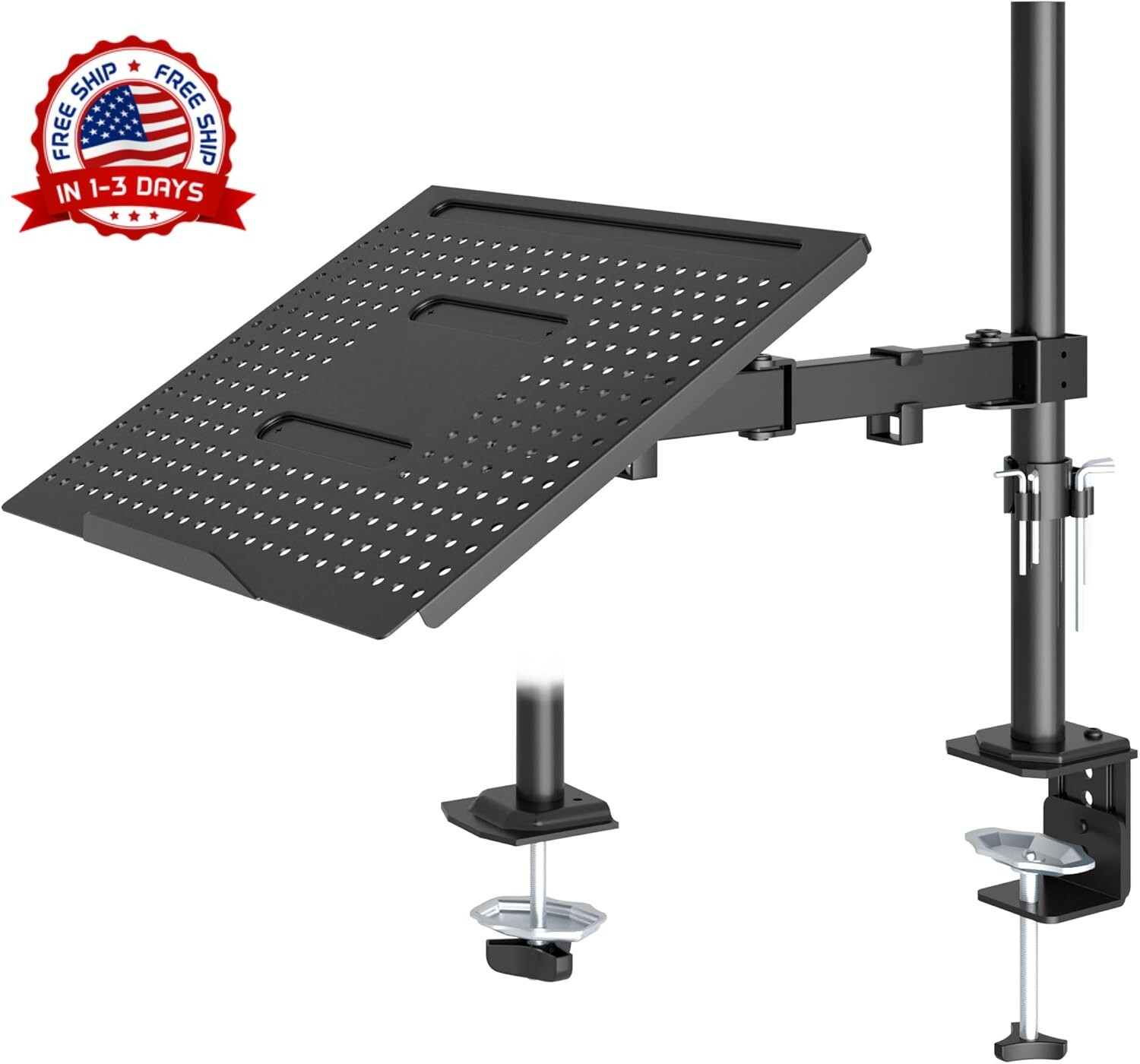 Soporte De Montaje Para Bandeja Laptop Completamente Ajustable Con Ventilación