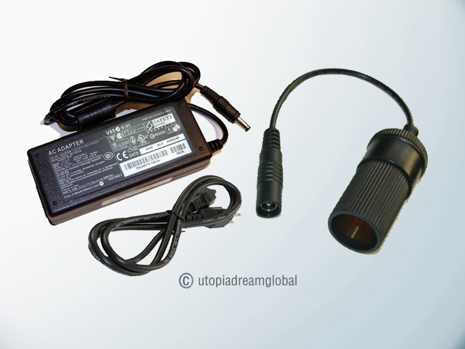 12V Car Lighter Power Adapter For Vector VEC004A Travel Mate AC / DC Converter