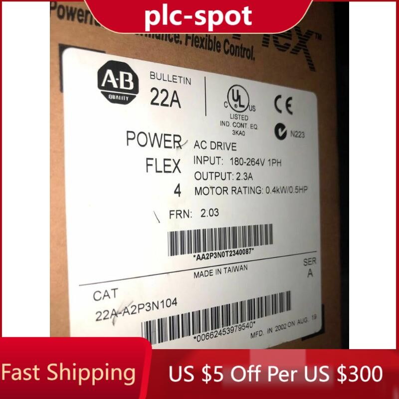 1PCS NEW Allen Bradley 22A-A2P3N104 Via DHL or Fedex 22AA2P3N104 US Free Tax