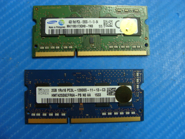 HP 15.6" 15-ac143wm Samsung SKhynix SO-DIMM RAM Memory 4GB 2GB PC3L-12800S