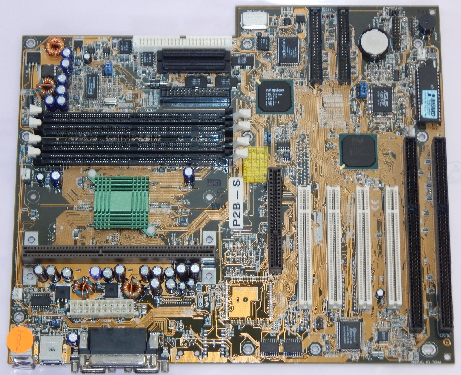 ❌NO SCSI❌ ATX Motherboard Motherboard Asus P2B-S REV 1.04 4 DIMM Slot 1 AGP ISA